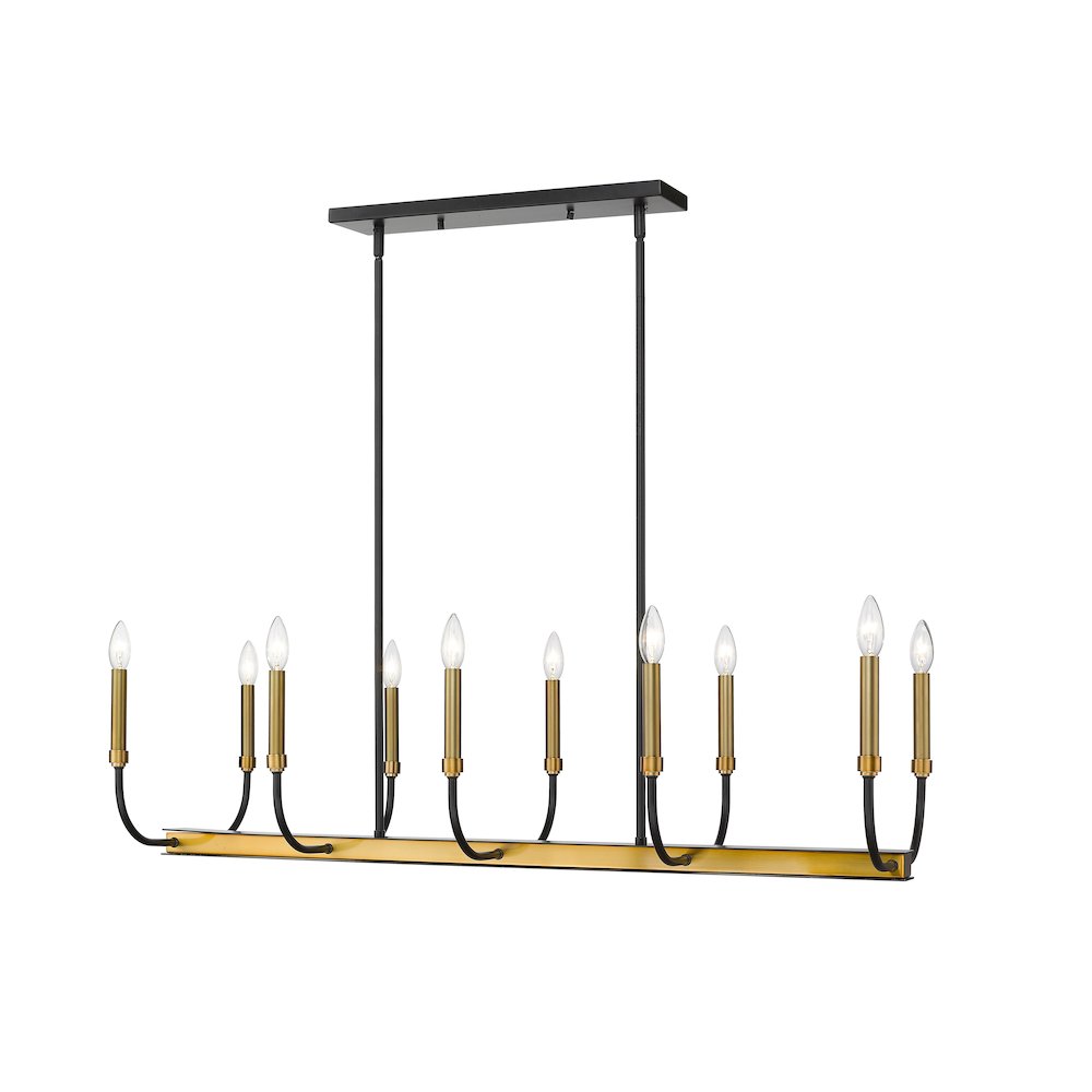 Z-Lite 10 Light Linear Chandelier. Picture 3