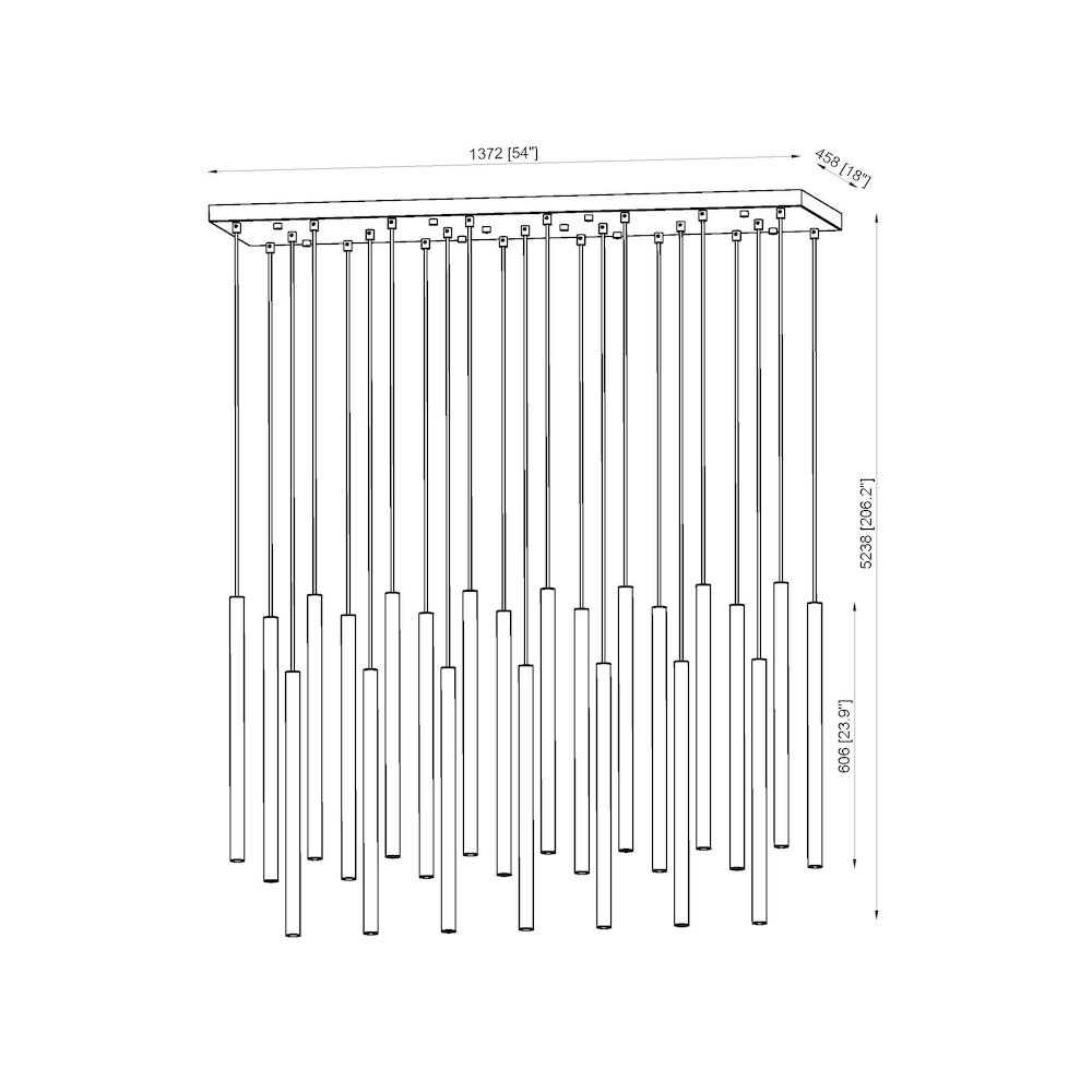 Z-Lite 23 Light Linear Chandelier. Picture 8
