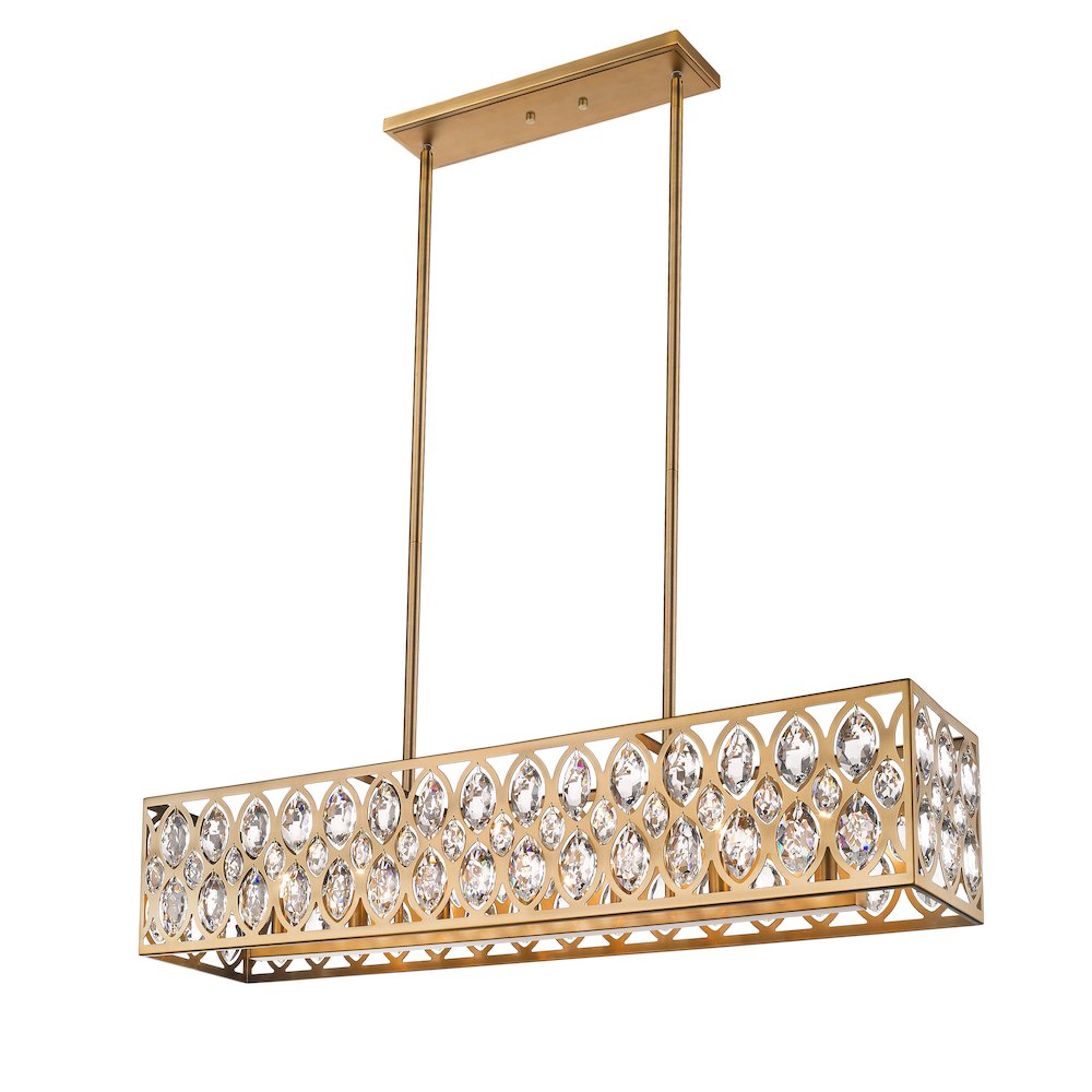 Z-Lite 7 Light Linear Chandelier. Picture 3