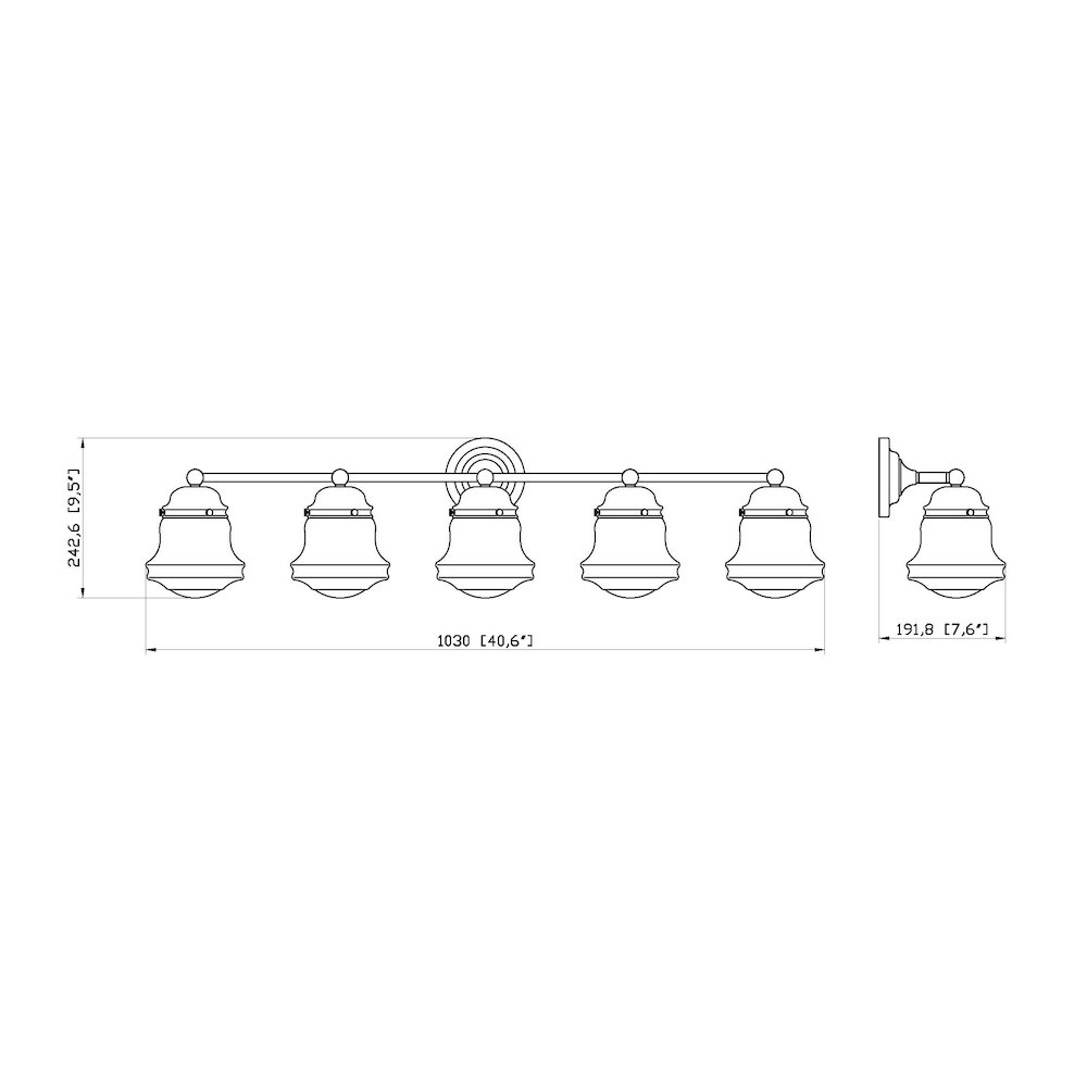 Z-Lite 5 Light Vanity. Picture 8