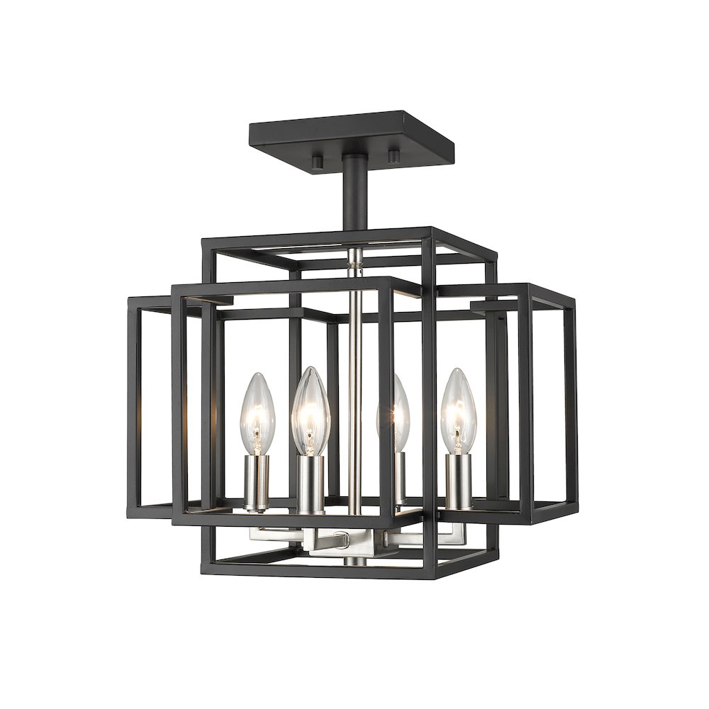 Z-Lite 4 Light Semi Flush Mount. Picture 1