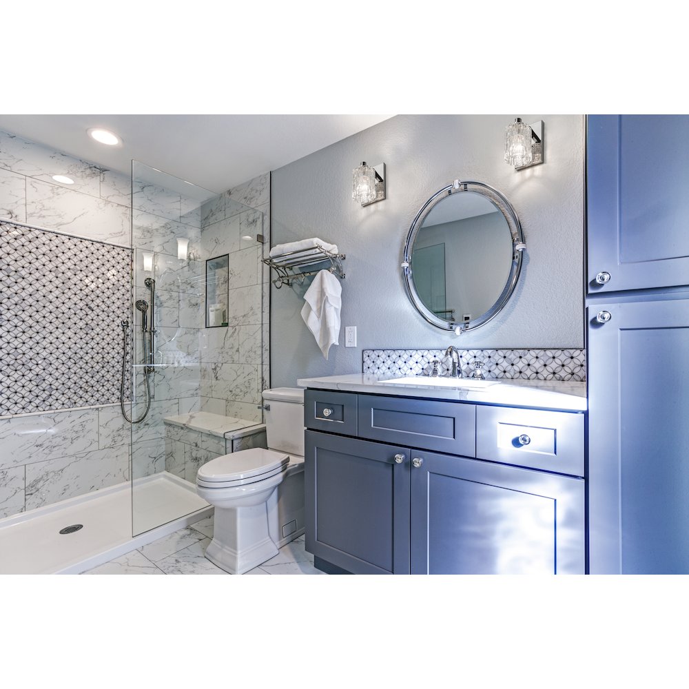 Z-Lite Aubrey 1 Light Wall Sconce in Chrome Frame Finish. Picture 6