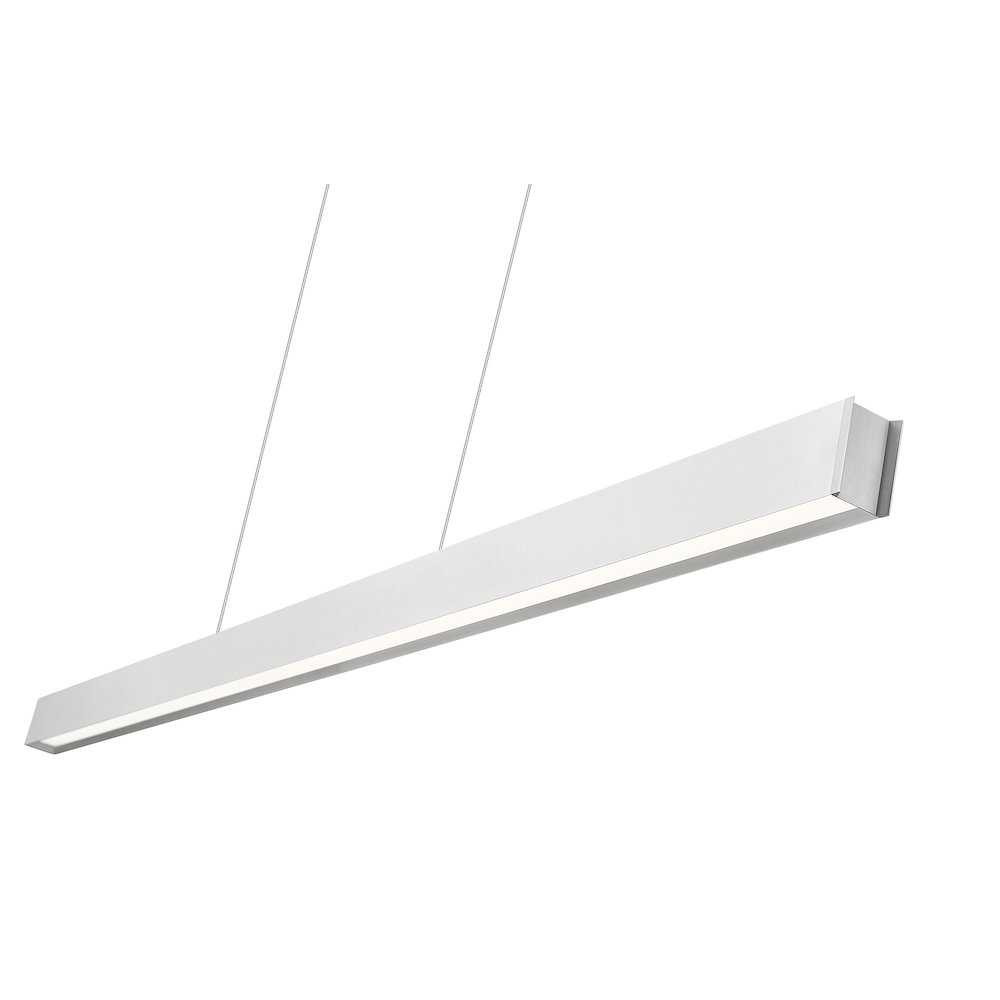 Z-Lite 1 Light Linear Chandelier, Brushed Nickel. Picture 4