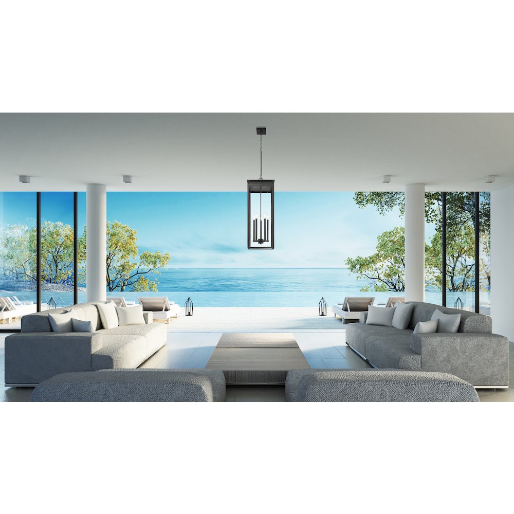 Z-Lite 5 Light Outdoor Chain Mount Ceiling Fixture. Picture 6