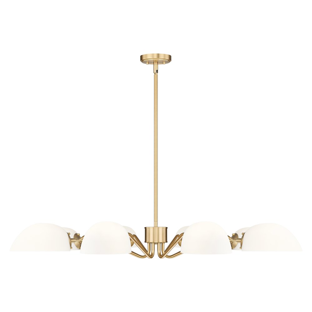Z-Lite 8 Light Chandelier, Modern Gold. Picture 2