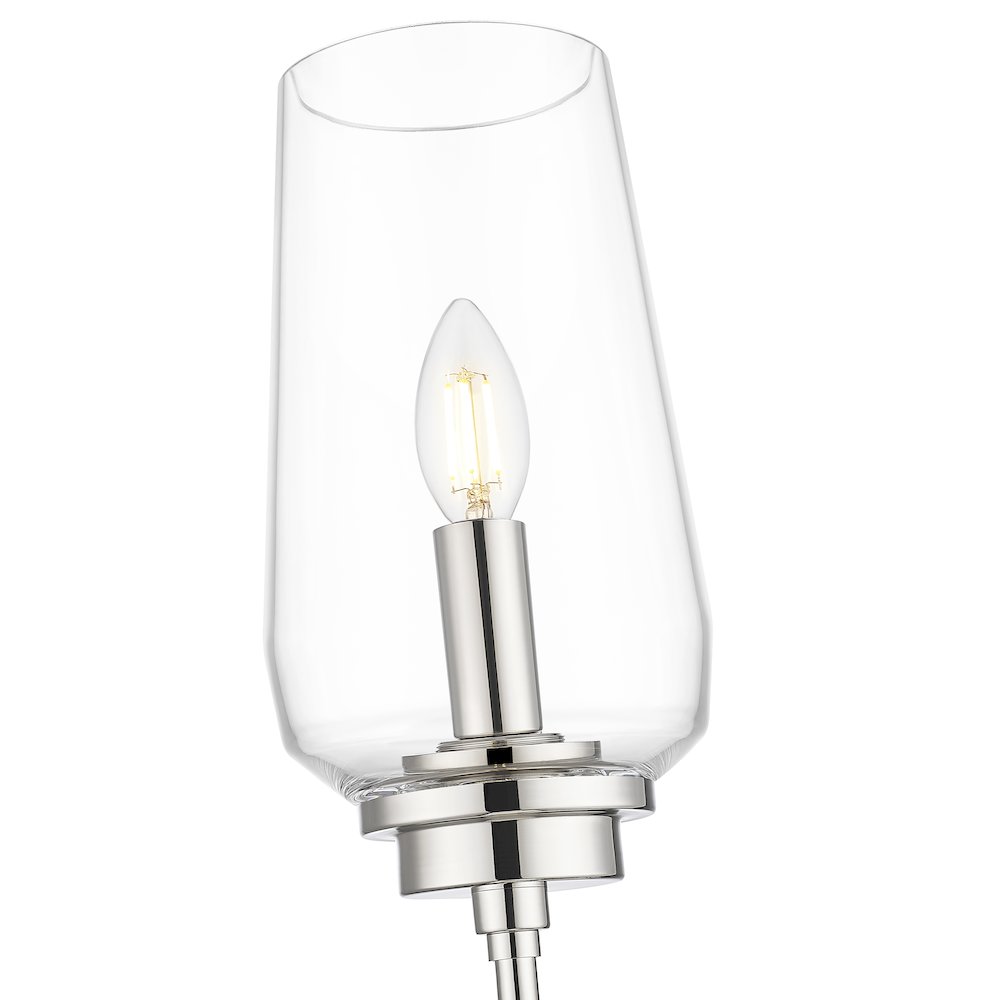 Z-Lite 1 Light Wall Sconce, Polished Nickel. Picture 4