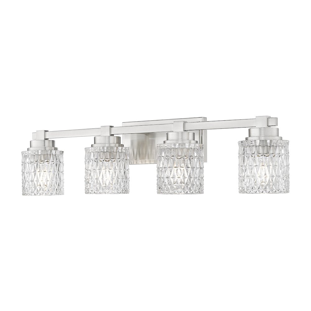 Z-Lite 4 Light Vanity, Brushed Nickel. Picture 1