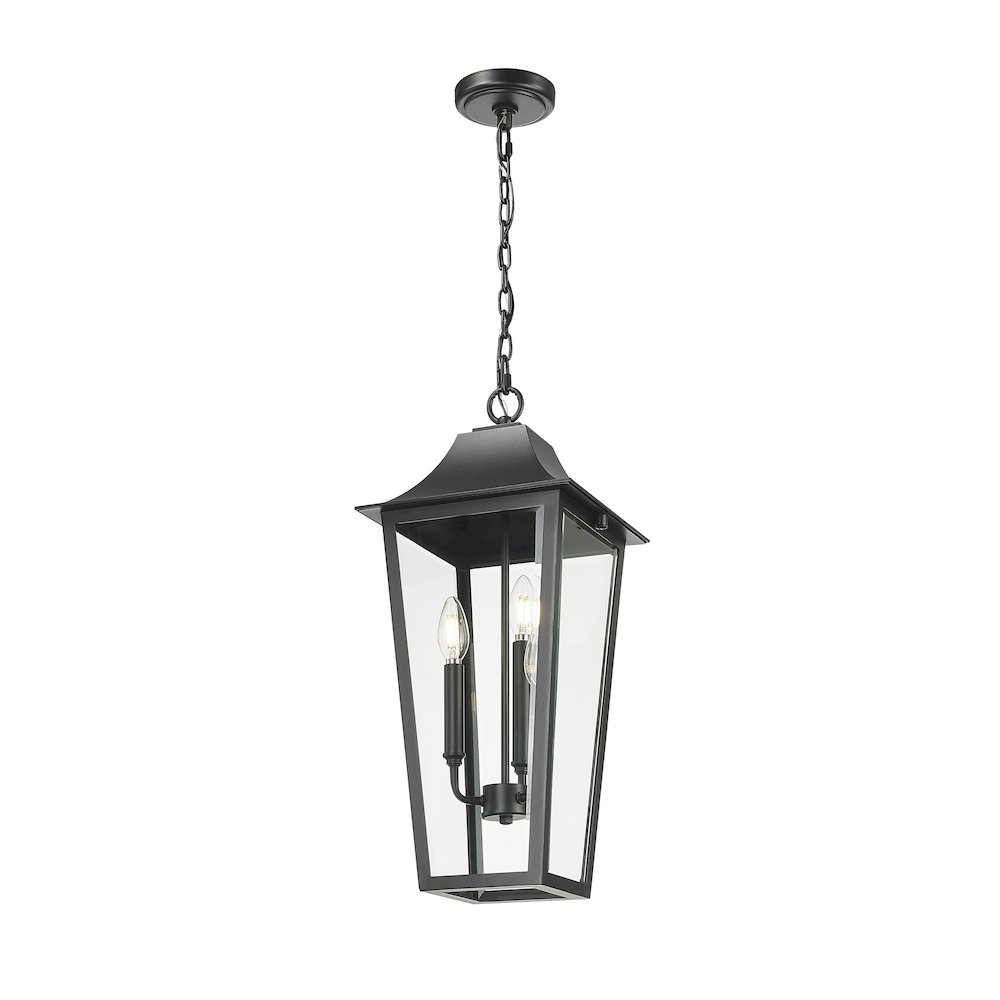 Z-Lite 3 Light Outdoor Chain Mount Ceiling Fixture. Picture 2