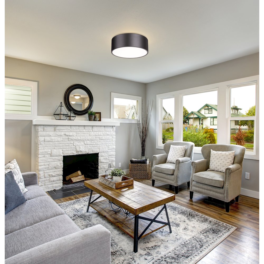 Z-Lite 3 Light Flush Mount. Picture 7