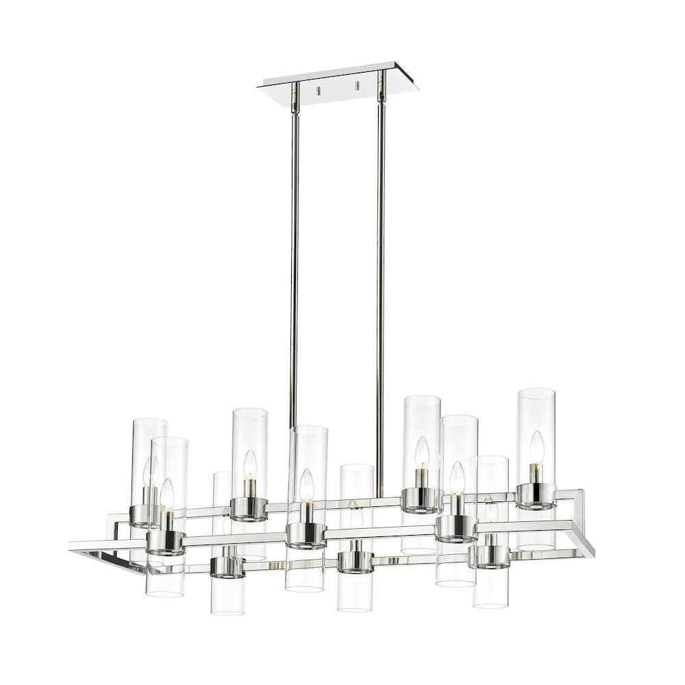 Z-Lite 10 Light Linear Chandelier. Picture 1