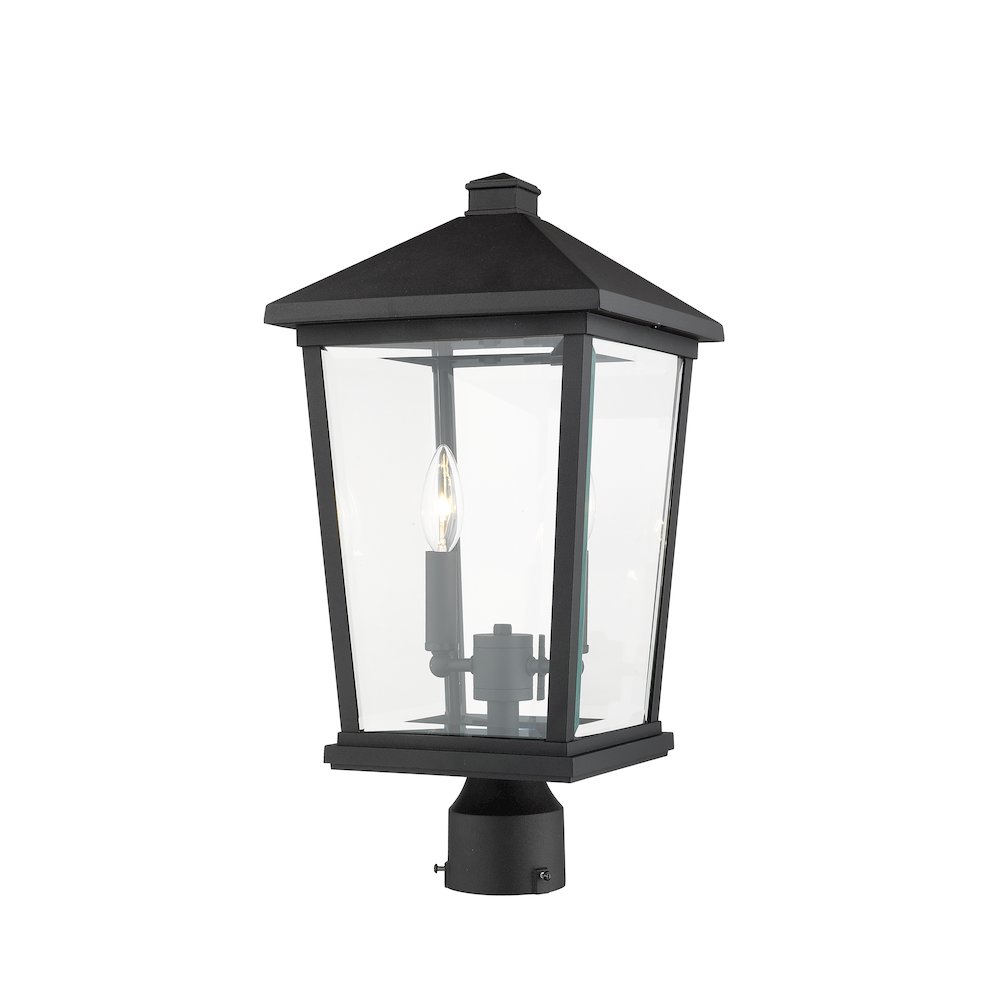 Z-Lite 2 Light Outdoor Post Mount Fixture. Picture 2