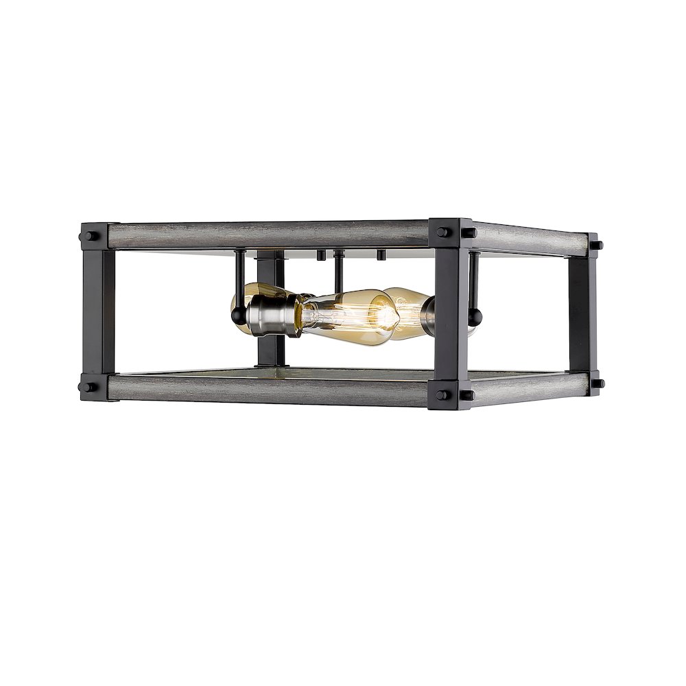 Z-Lite 3 Light Flush Mount. Picture 3