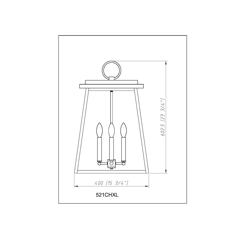 Z-Lite 4 Light Outdoor Chain Mount Ceiling Fixture. Picture 8