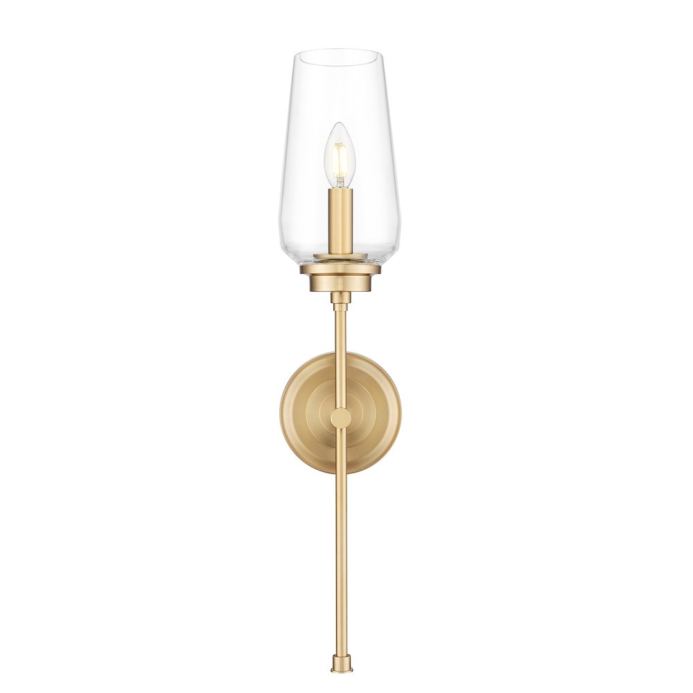 Z-Lite 1 Light Wall Sconce, Modern Gold. Picture 2