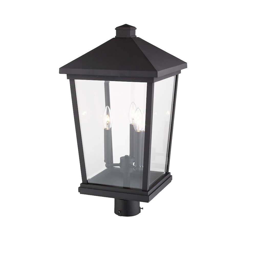 Z-Lite 3 Light Outdoor Post Mount Fixture. Picture 4