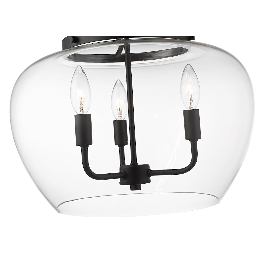 Z-Lite 3 Light Semi Flush Mount. Picture 4