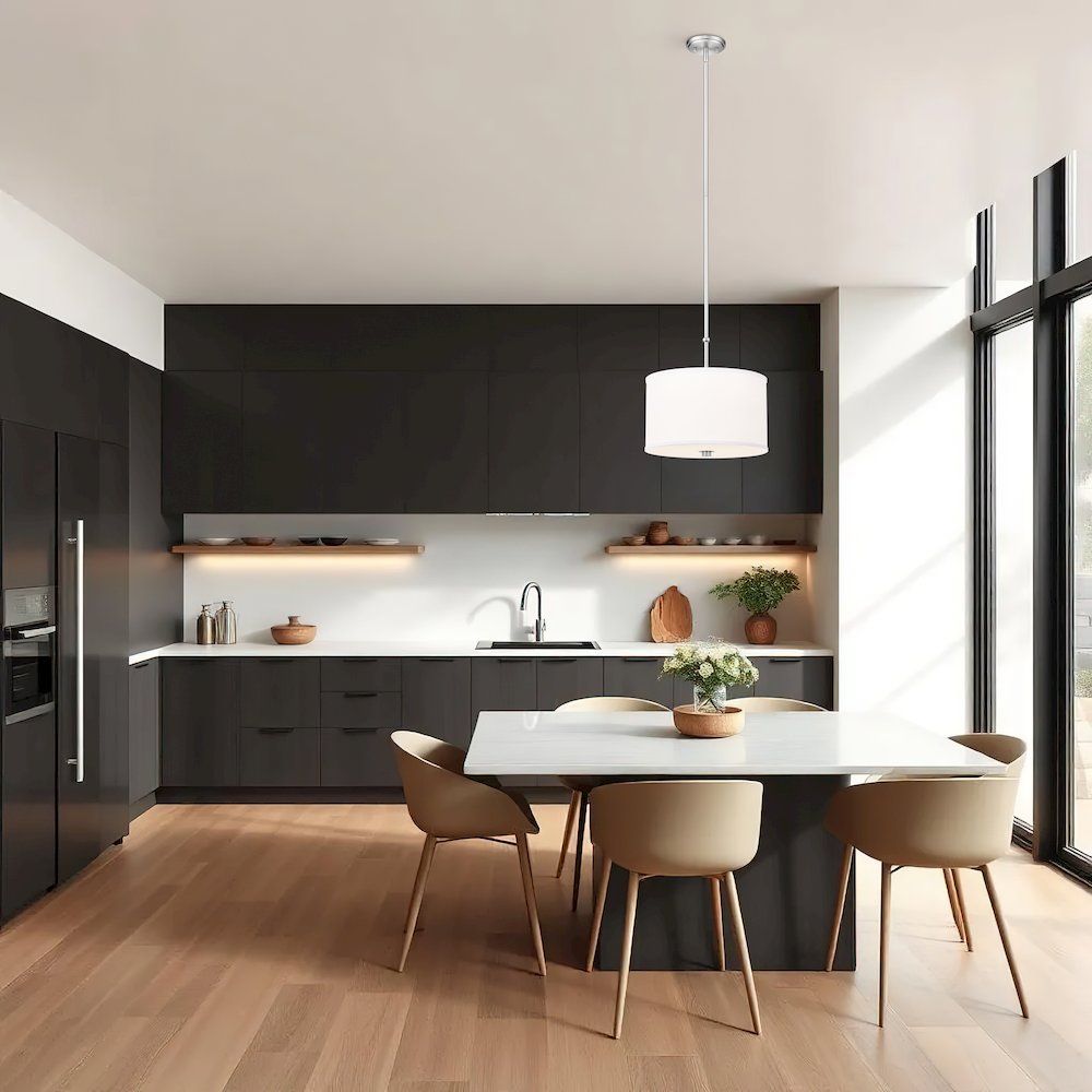 Z-Lite 1 Light Pendant, Brushed Nickel. Picture 5