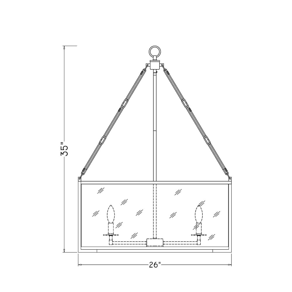 Z-Lite 6 Light Chandelier. Picture 8