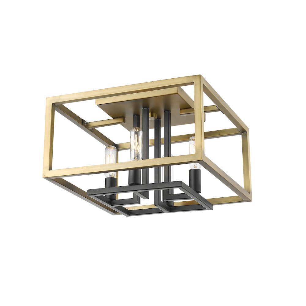 Z-Lite 4 Light Flush Mount. Picture 3