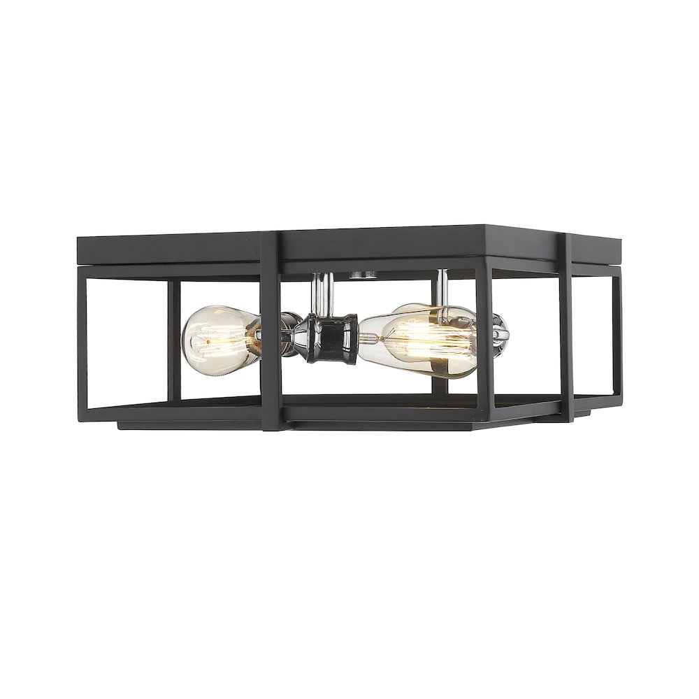 Z-Lite 3 Light Flush Mount. Picture 3