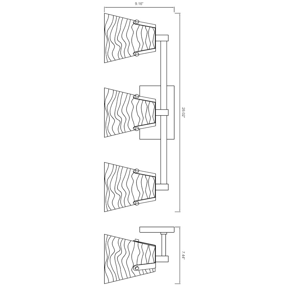 Z-Lite 3 Light Vanity. Picture 8
