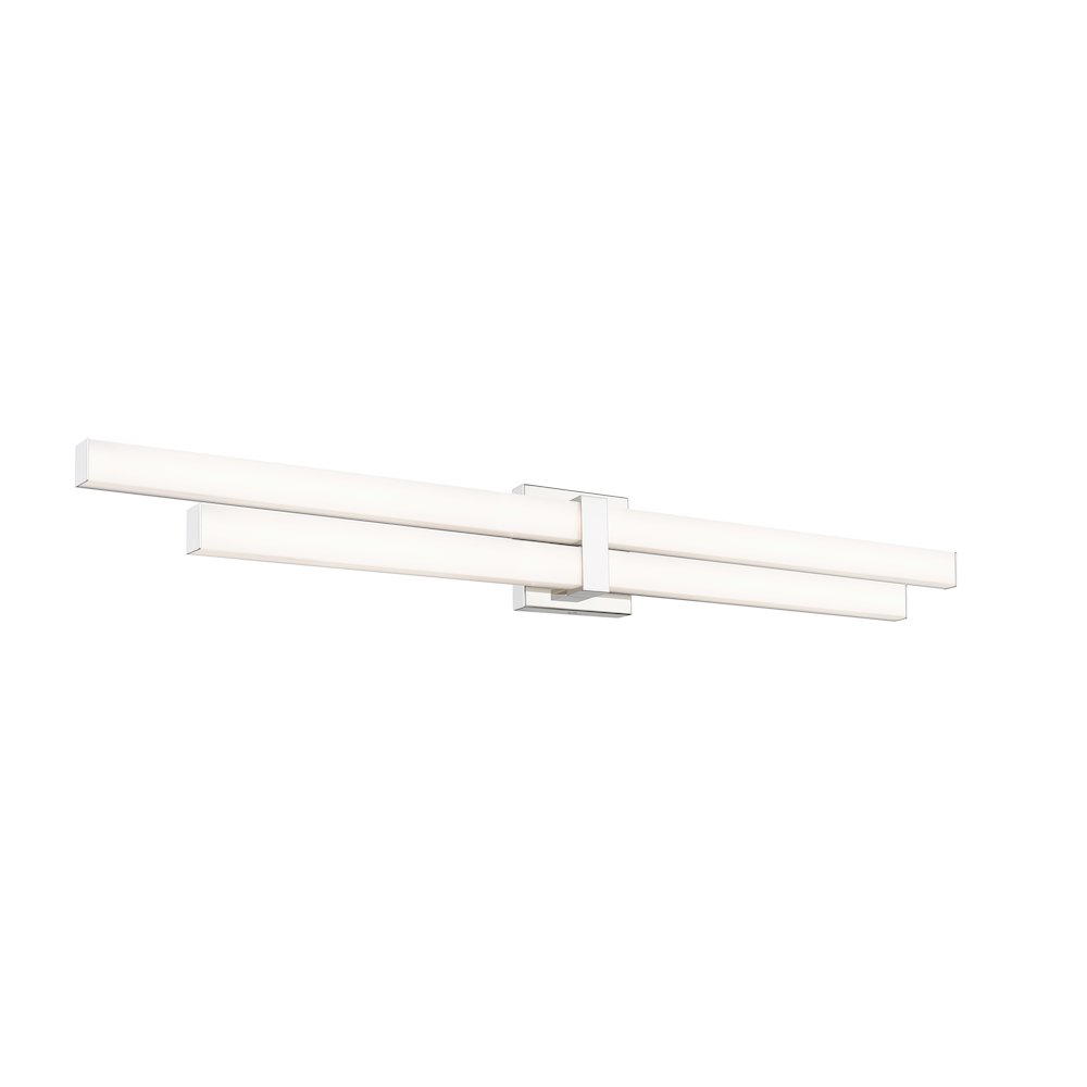 Z-Lite Zane 2 Light Vanity in Chrome  Frame Finish. Picture 2