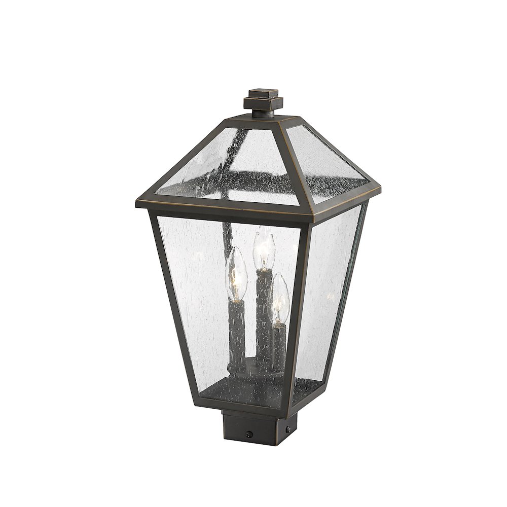 Z-Lite 3 Light Outdoor Post Mount Fixture. Picture 3