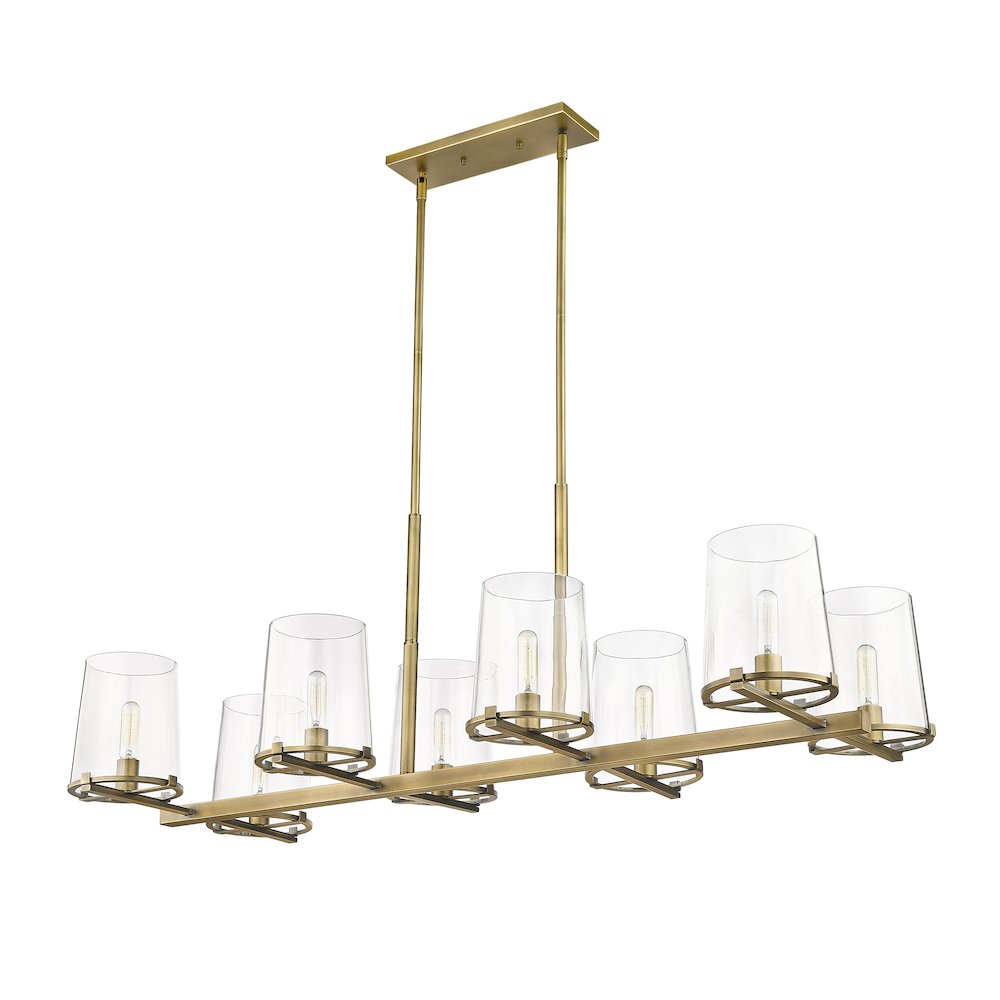 Z-Lite 8 Light Linear Chandelier. Picture 5