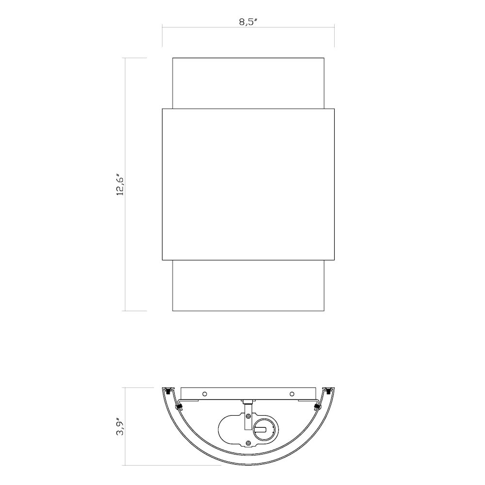 Z-Lite 2 Light Wall Sconce. Picture 8