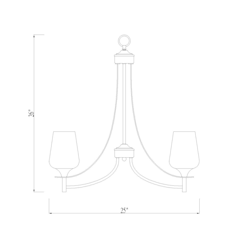 Z-Lite 5 Light Chandelier. Picture 8