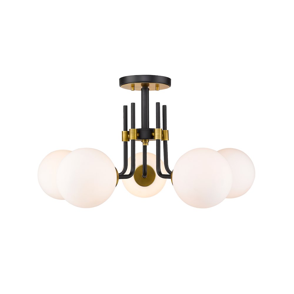 Z-Lite 5 Light Semi Flush Mount. Picture 2