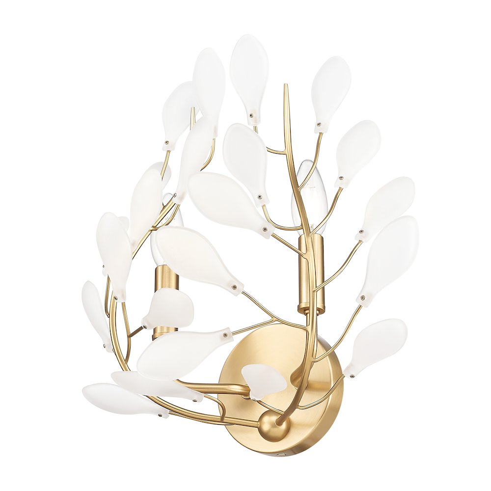 Z-Lite 2 Light Wall Sconce, Modern Gold. Picture 3