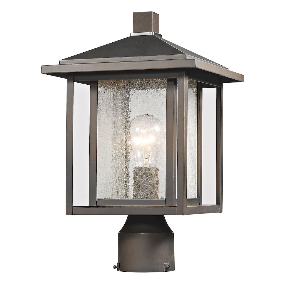 Z-Lite 1 Light Outdoor Post Mount Fixture. Picture 1