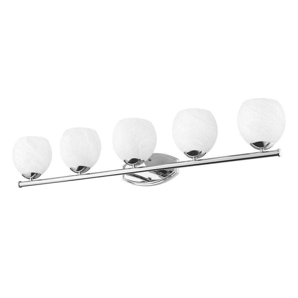 Z-Lite 5 Light Vanity, Chrome. Picture 7