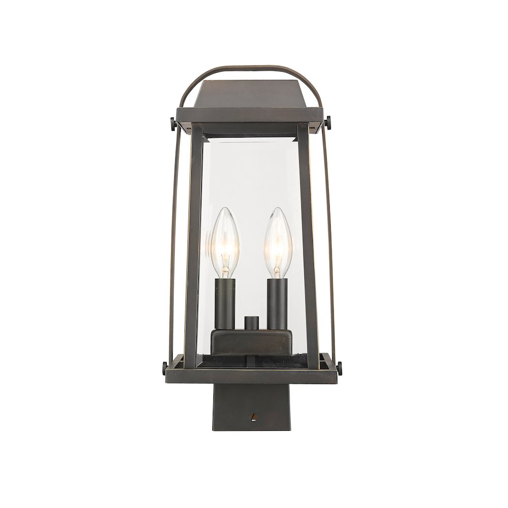 Z-Lite 2 Light Outdoor Post Mount Fixture. Picture 1
