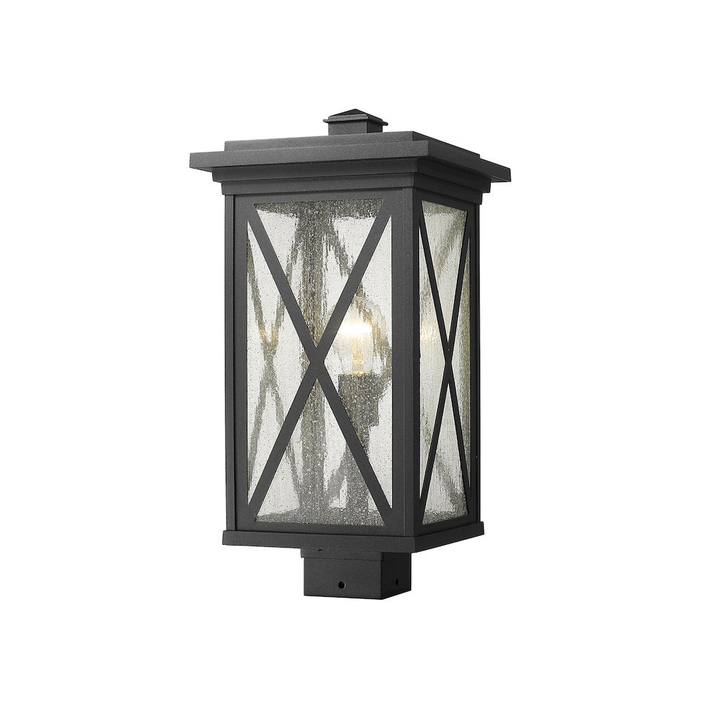Z-Lite 1 Light Outdoor Post Mount Fixture. Picture 1