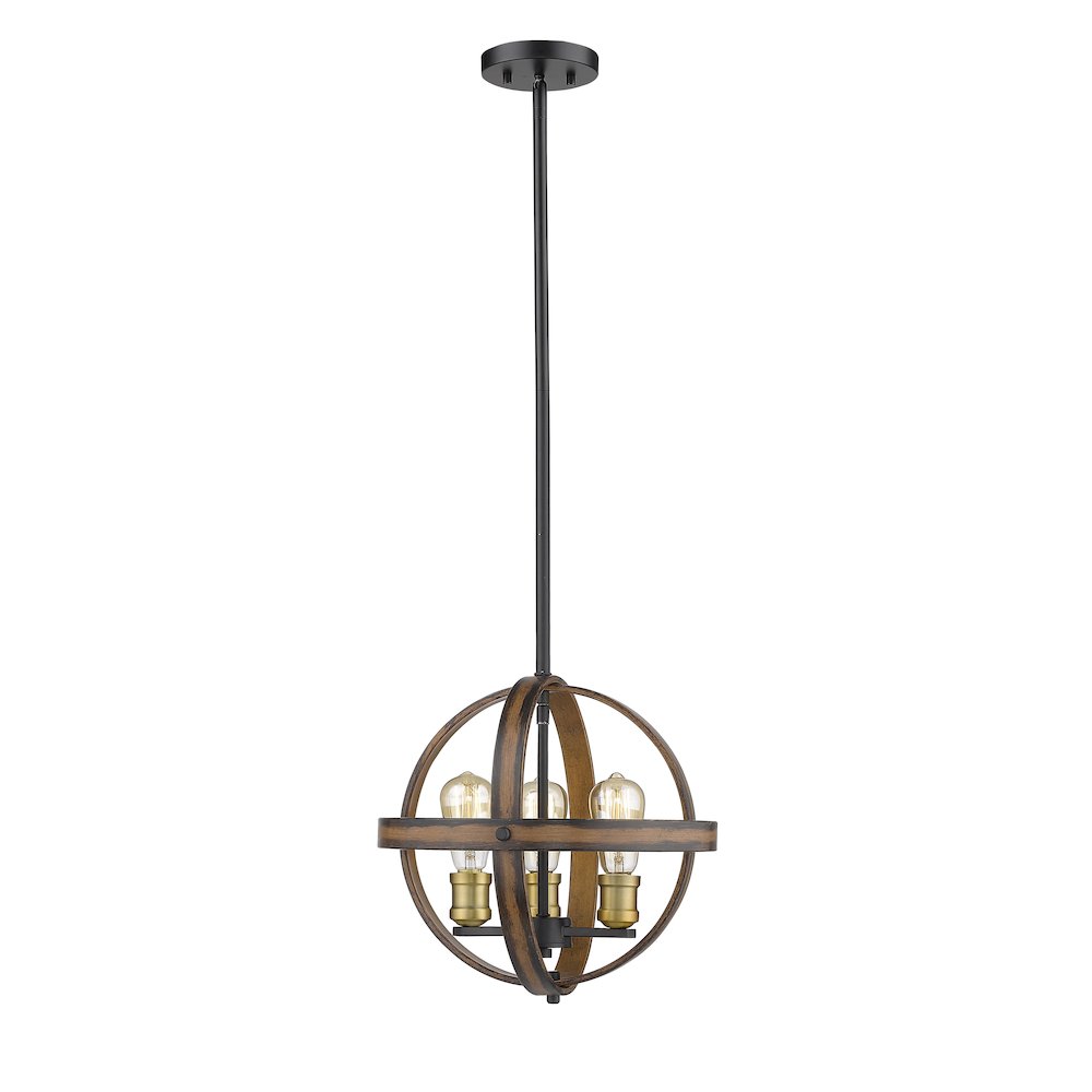 Z-Lite 3 Light Pendant. Picture 1