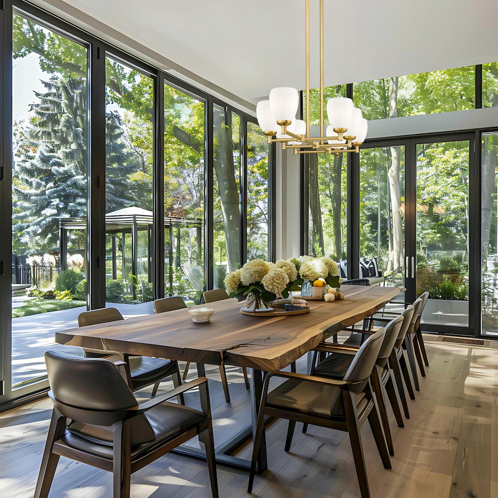 Z-Lite Oren 8 Light Linear Chandelier in Modern Gold color, Steel frame. Picture 6