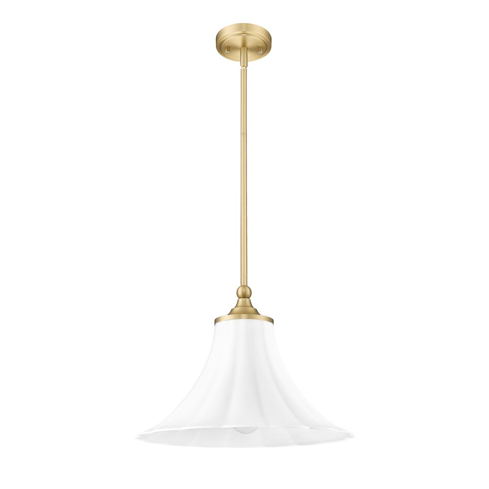 Z-Lite 1 Light Pendant, Modern Gold. Picture 7
