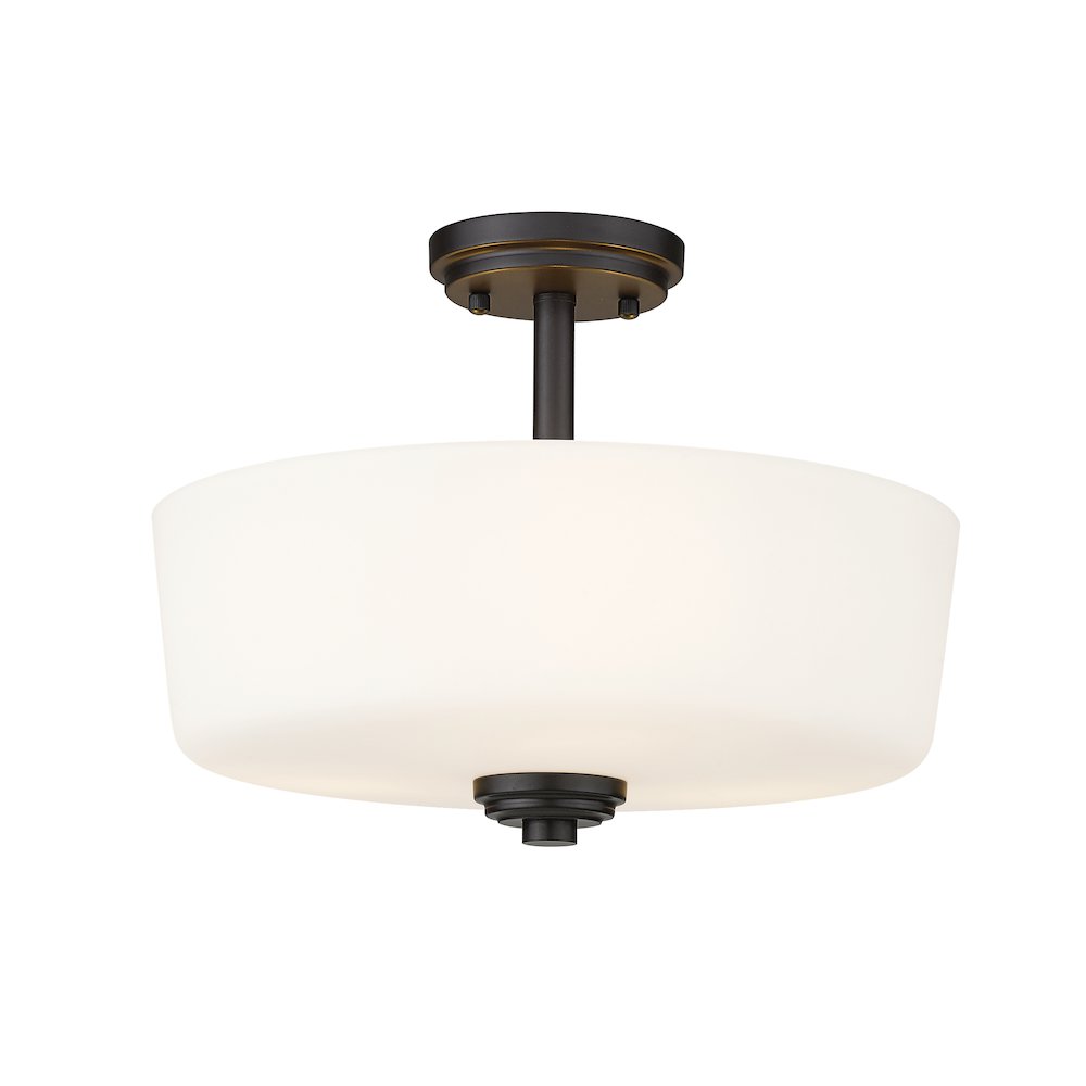 Z-Lite 3 Light Semi Flush Mount. Picture 1