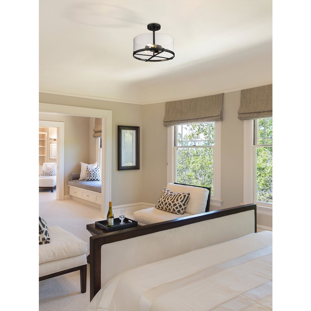 Z-Lite 3 Light Semi Flush Mount. Picture 7