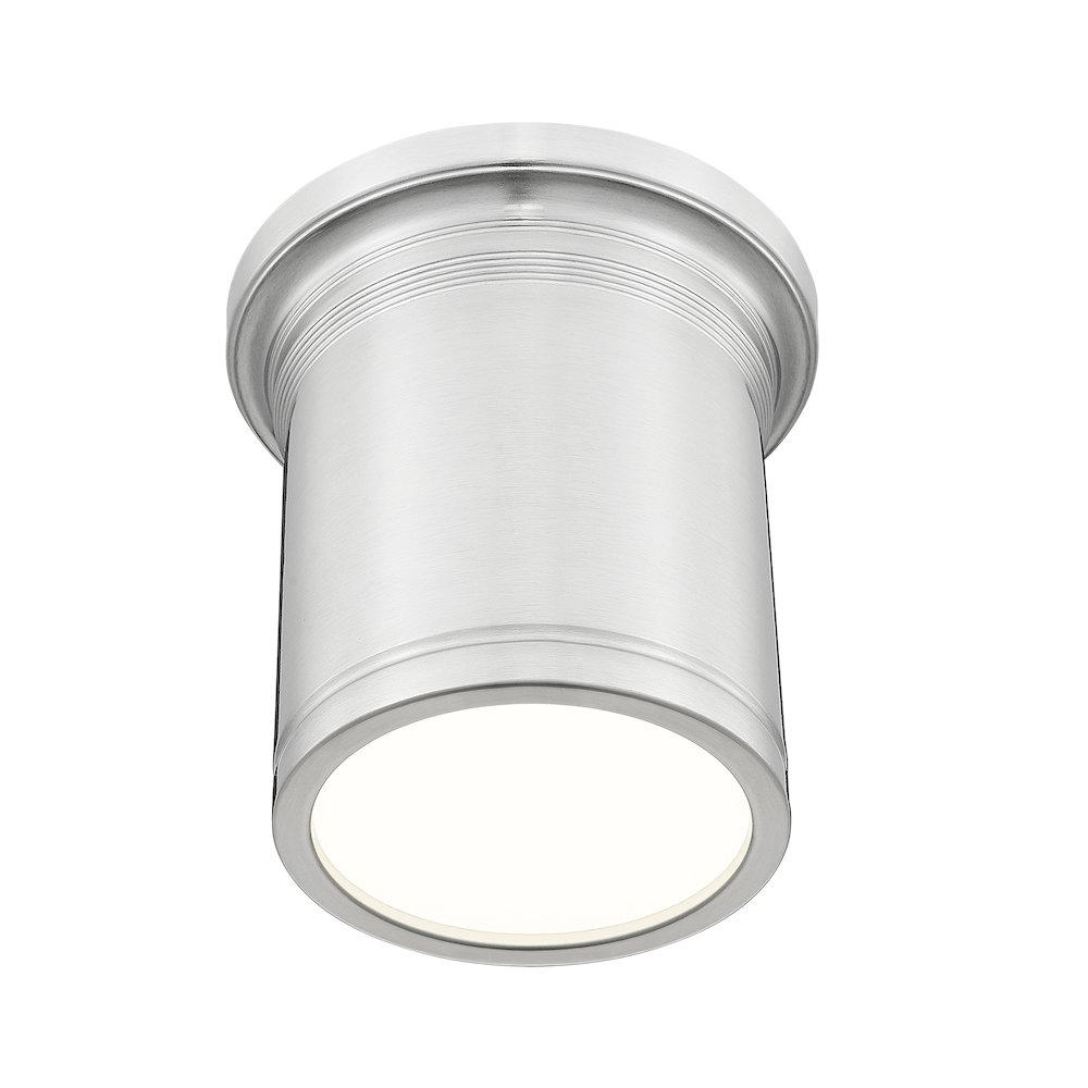 Z-Lite 1 Light Flush Mount, Brushed Nickel. Picture 3