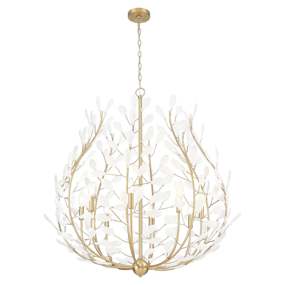 Z-Lite 8 Light Chandelier, Modern Gold. Picture 3