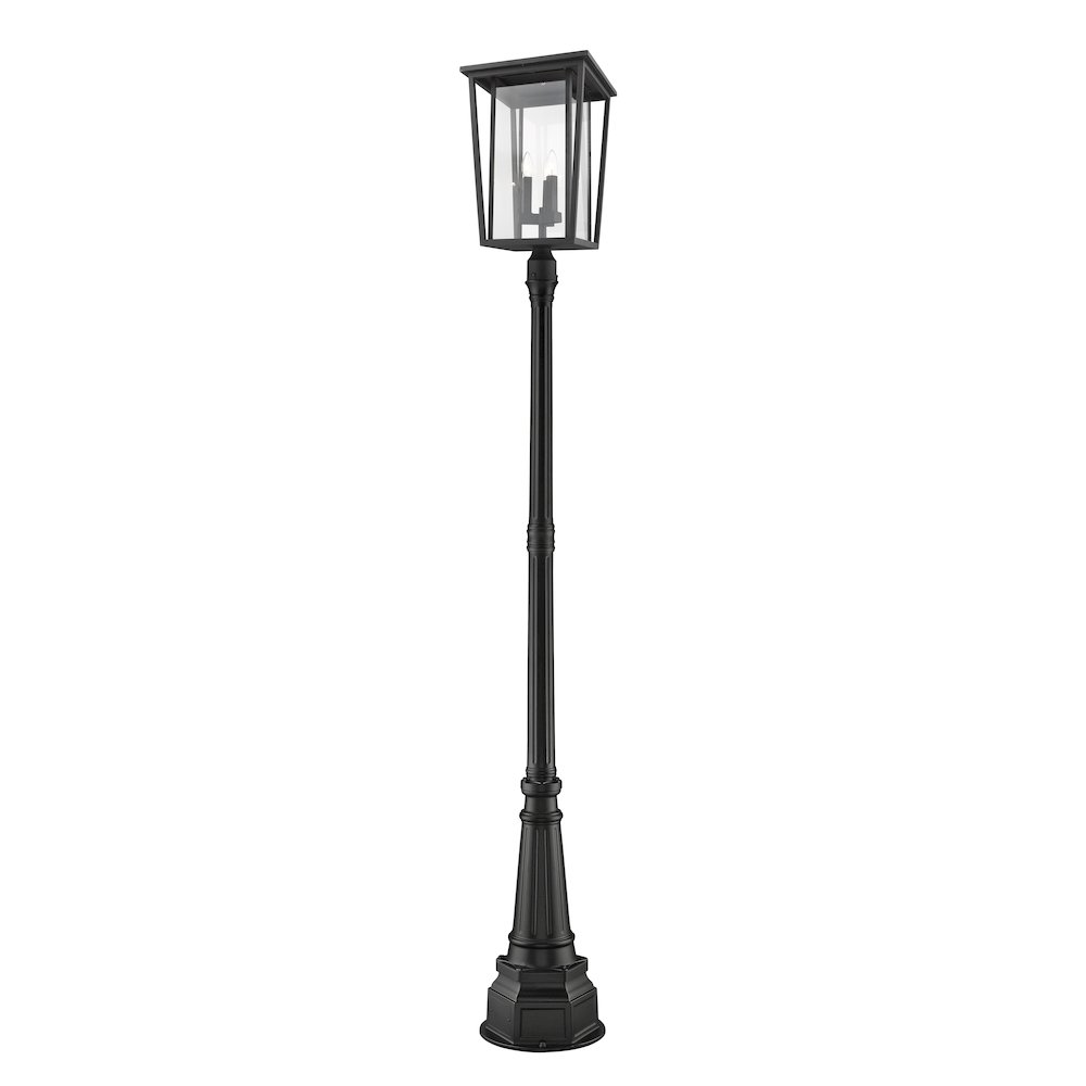 Z-Lite 3 Light Outdoor Post Mounted Fixture. Picture 1