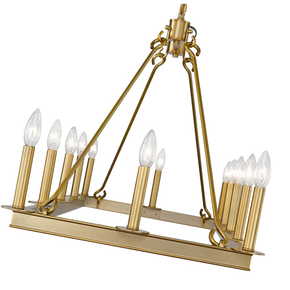 Z-Lite 12 Light Linear Chandelier. Picture 4