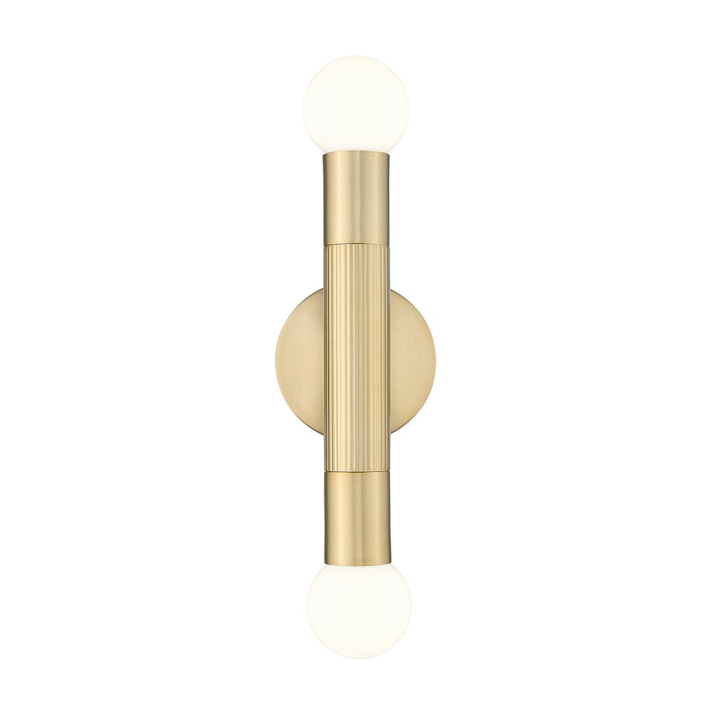 Z-Lite Stari 2 Light Wall Sconce in Modern Gold color, Steel frame. Picture 2