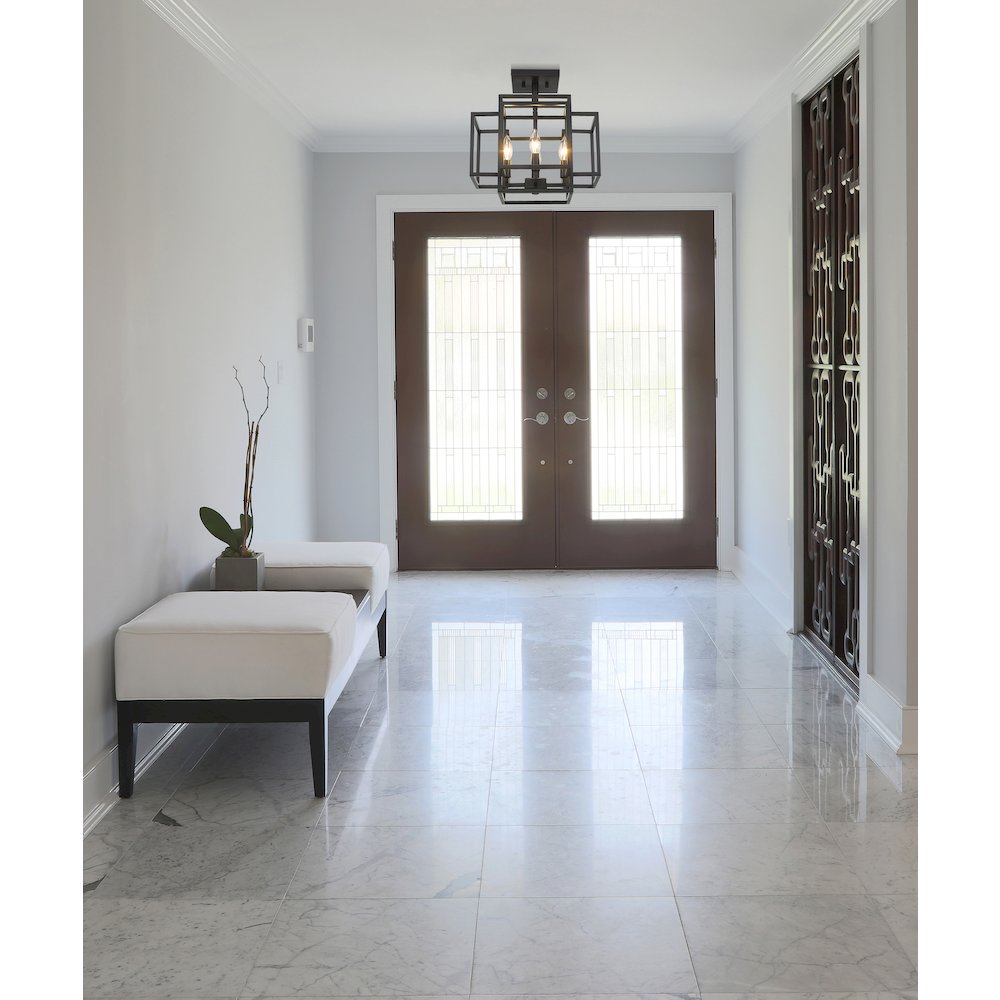 Z-Lite 4 Light Semi Flush Mount. Picture 7