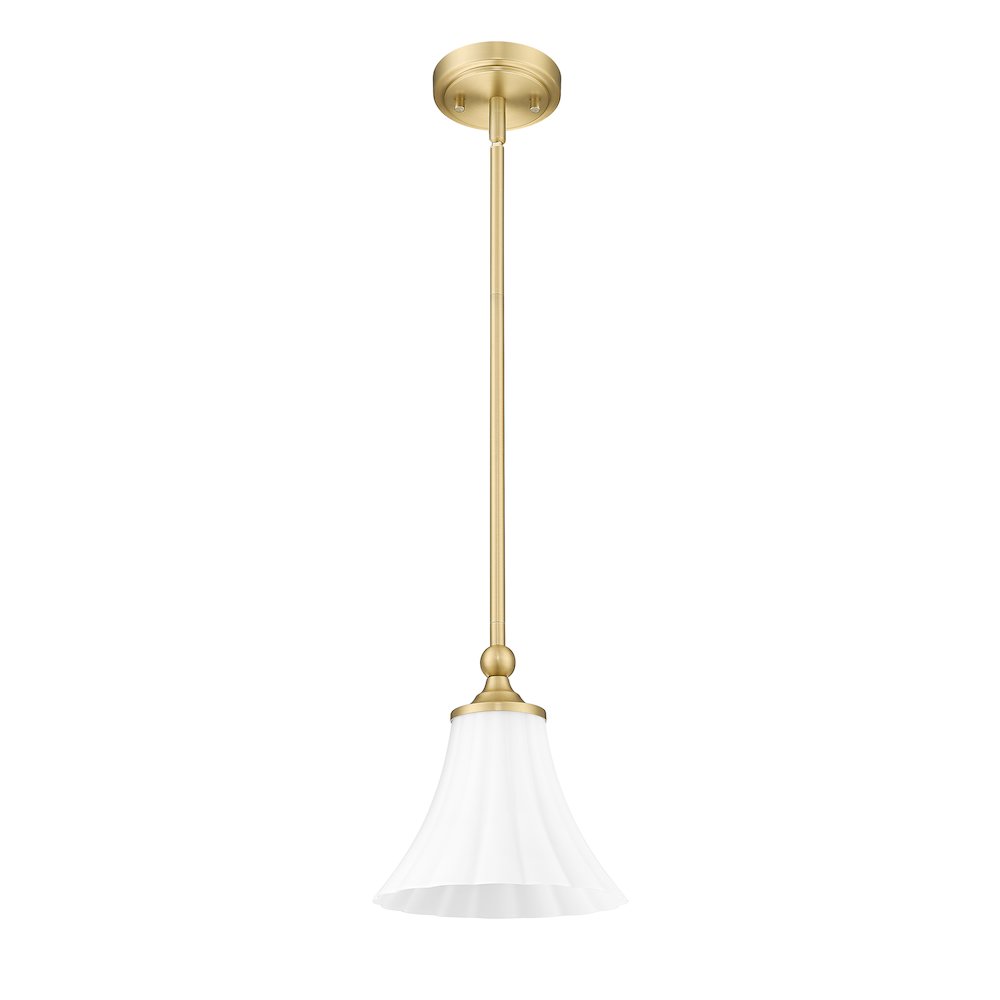 Z-Lite 1 Light Pendant, Modern Gold. Picture 7