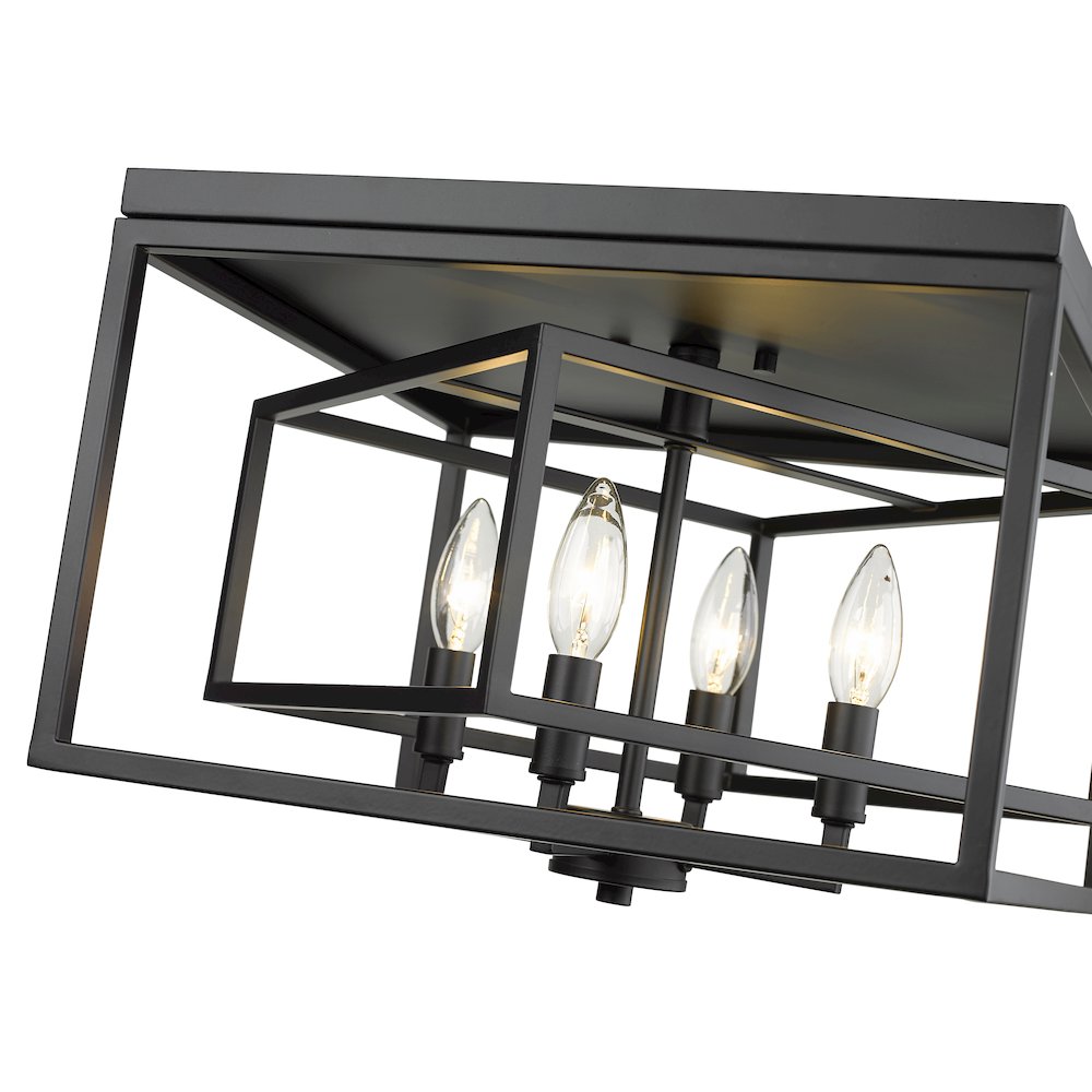 Z-Lite 4 Light Flush Mount. Picture 4
