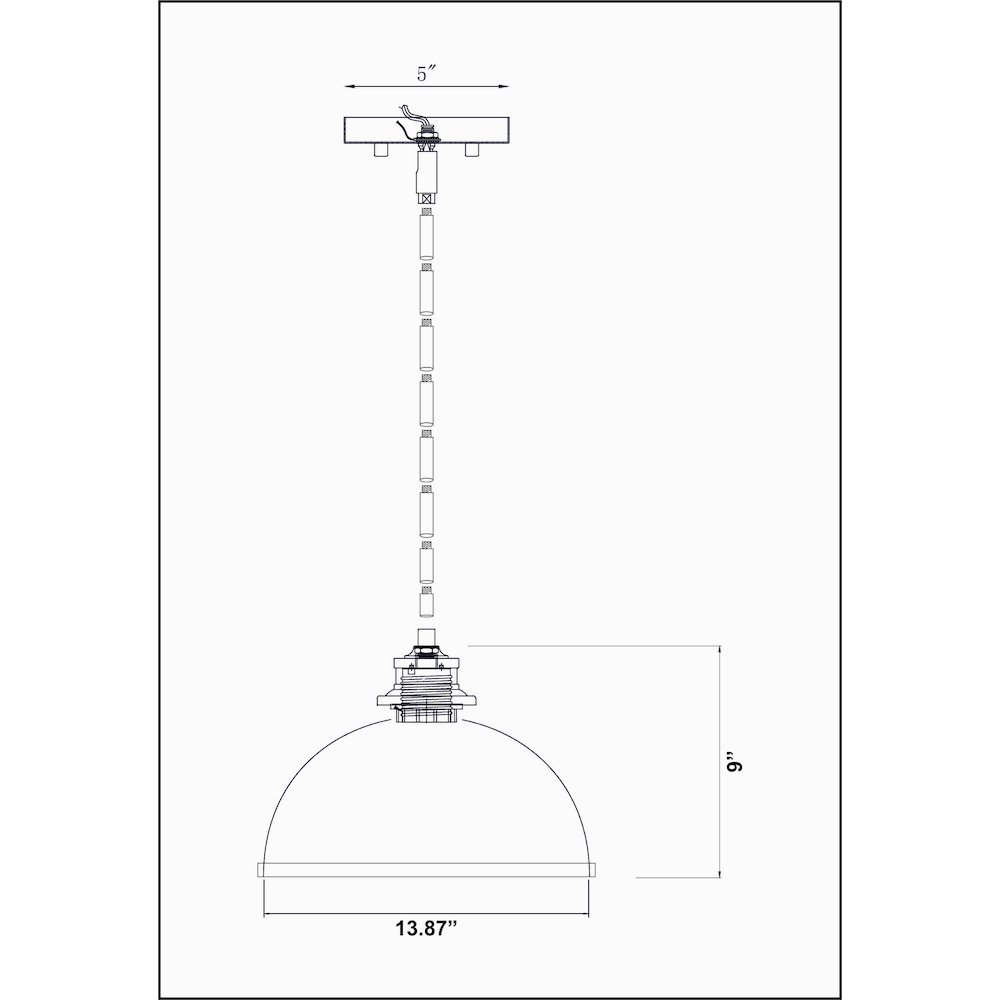 Z-Lite 1 Light Pendant. Picture 8